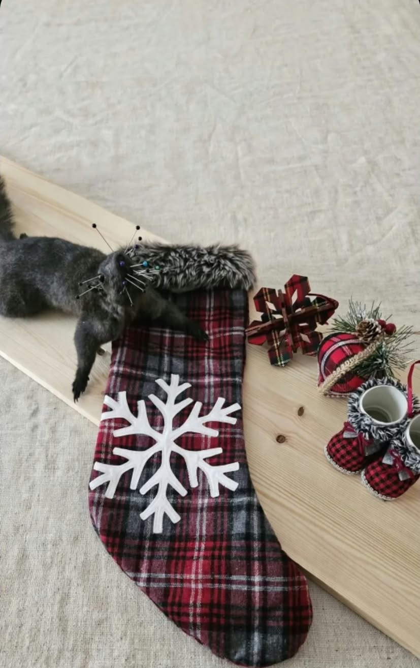 Christmas Sock - Full Squirrel Mount Class