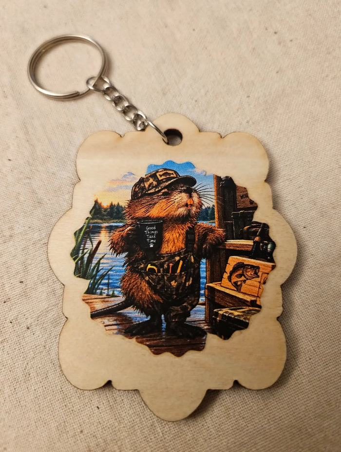 Muskrat keychain