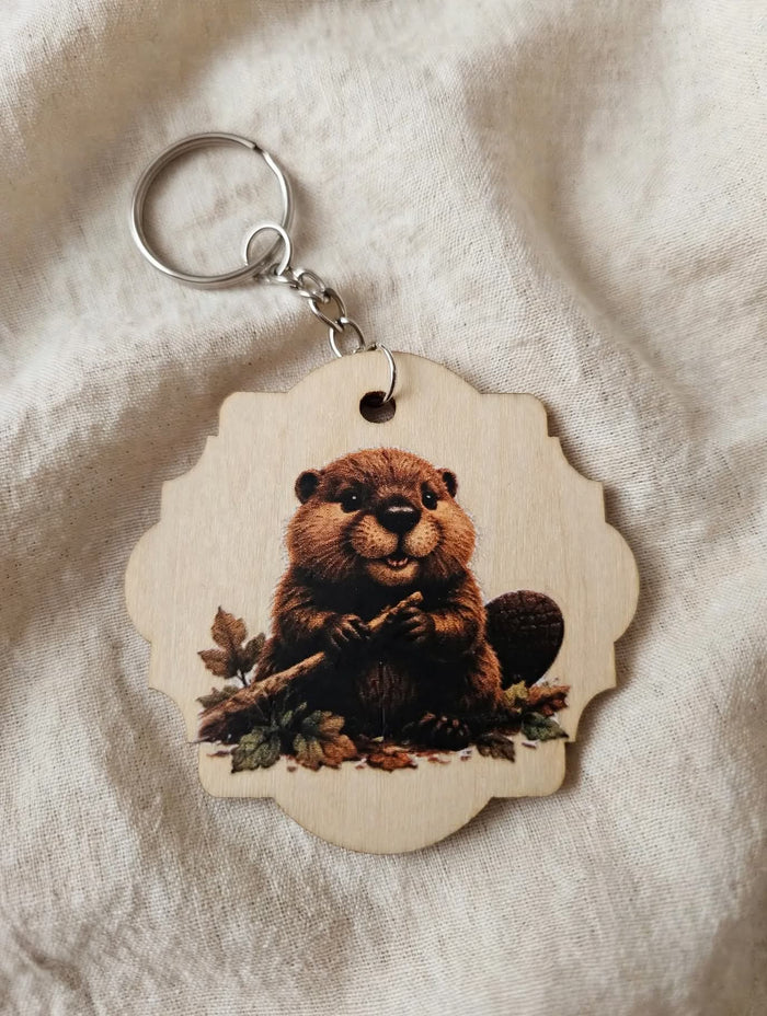 Beaver keychain
