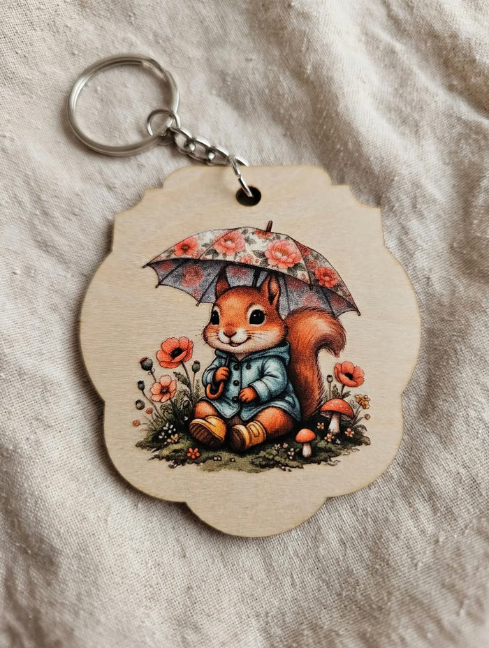 Squirrel keychain